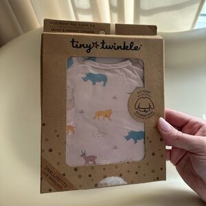 tiny twinkle long sleeve mess proof bib